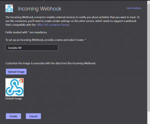 Incoming webhook App Configure Textable.png