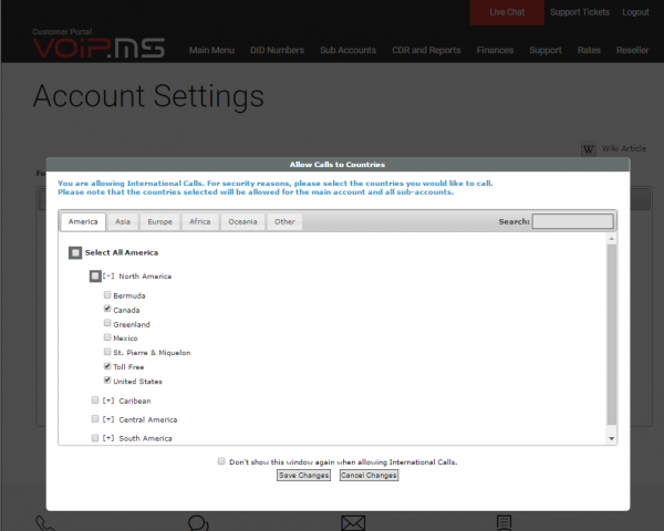 Account Settings - VoIP.ms Wiki